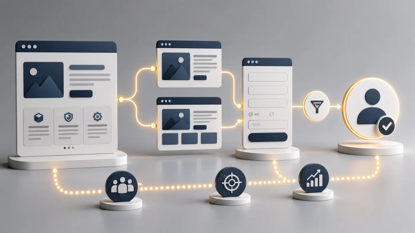 Sơ đồ mục tiêu chuyển đổi của trang web công ty